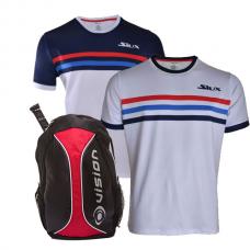 PACK ZAINO VISION ROSSO E 2 T-SHIRTS SIUX LUXURY